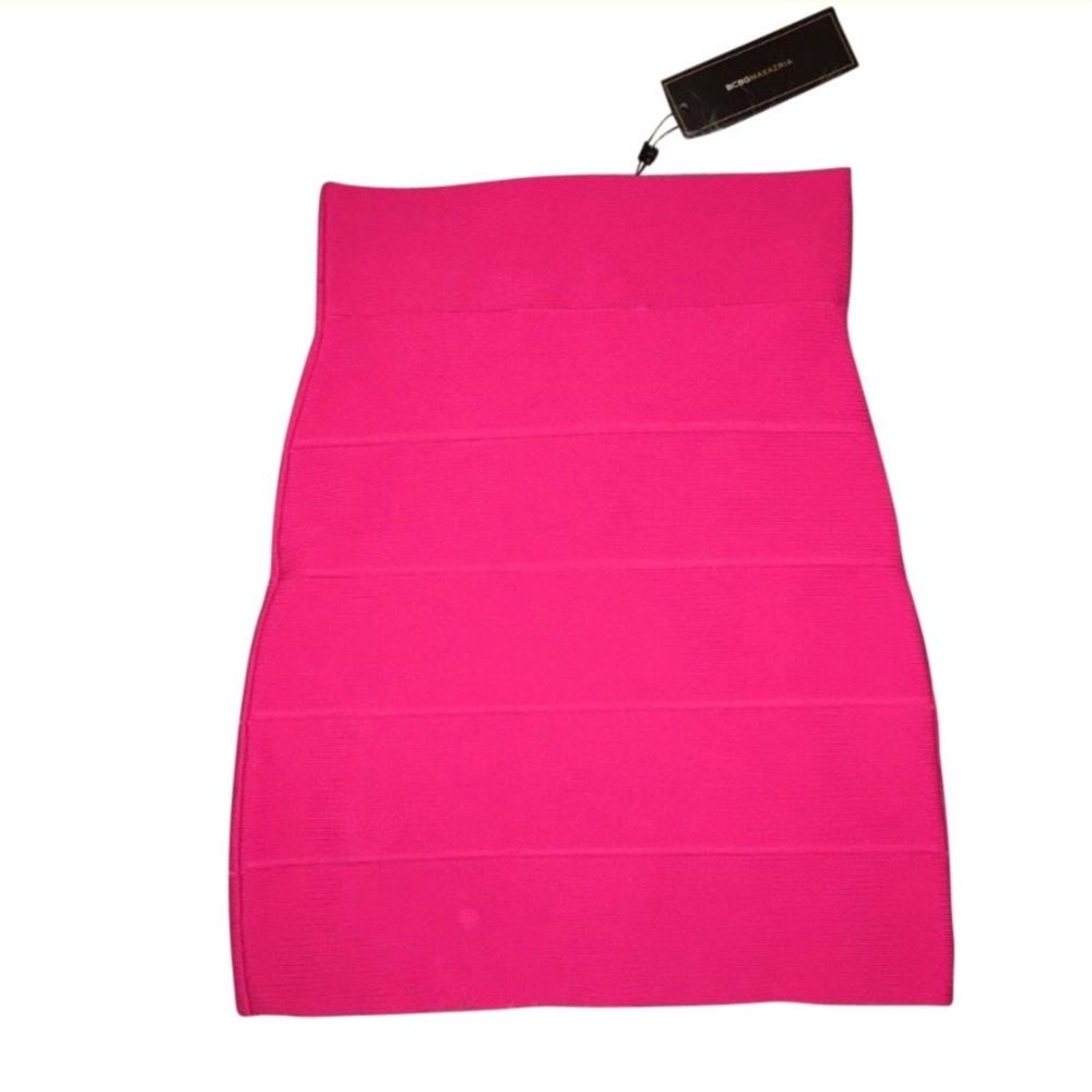 BCBG MAXAZRIA bandage hot pink mini skirt